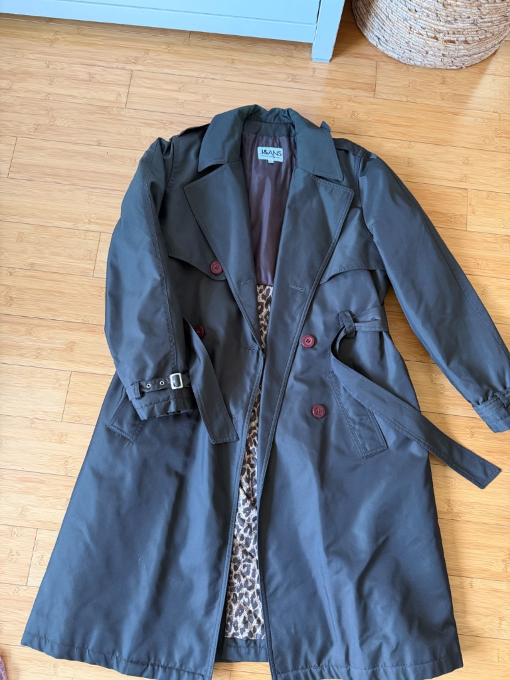 Vintage Dolce & Gabbana J&ANS Trench Coat –  Belted Long Coat – Size M